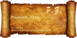 Peutsch Zita névjegykártya